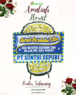 Papan Bunga Duka di Perum Bersatu