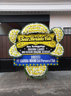 Papan Bunga Duka di Perum Bersatu