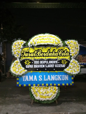 Papan Bunga Duka di Perum Bersatu