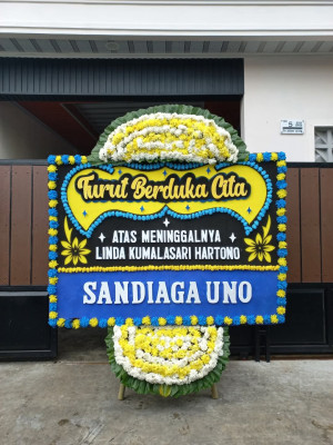 Papan Bunga Duka di Perum Bersatu
